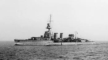 British light cruiser HMS CURLEW.