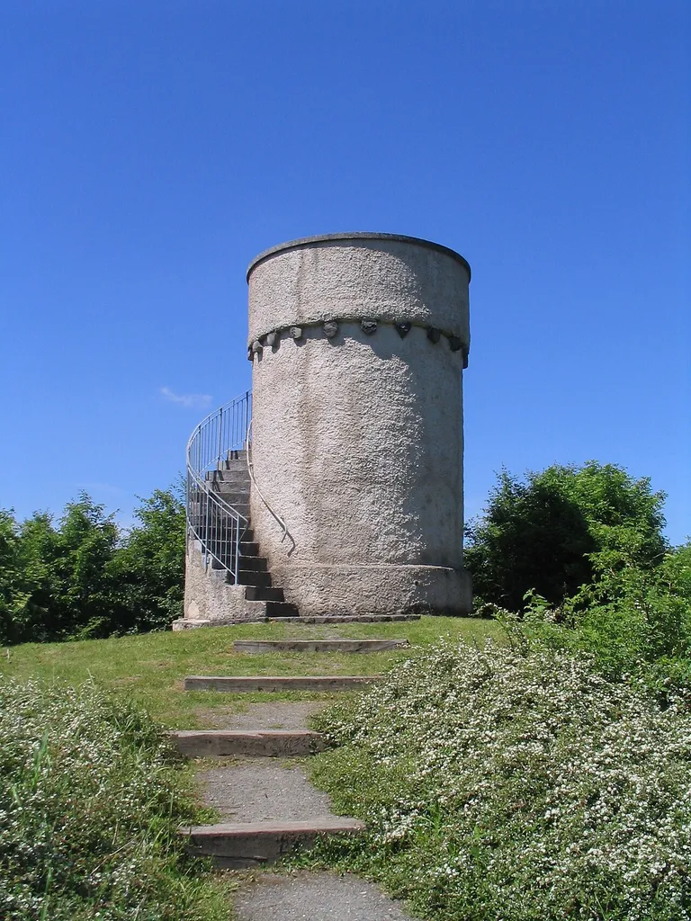 Viewe tower on Altenberg (442 m) near Hohenahr, Hesse, Germany
