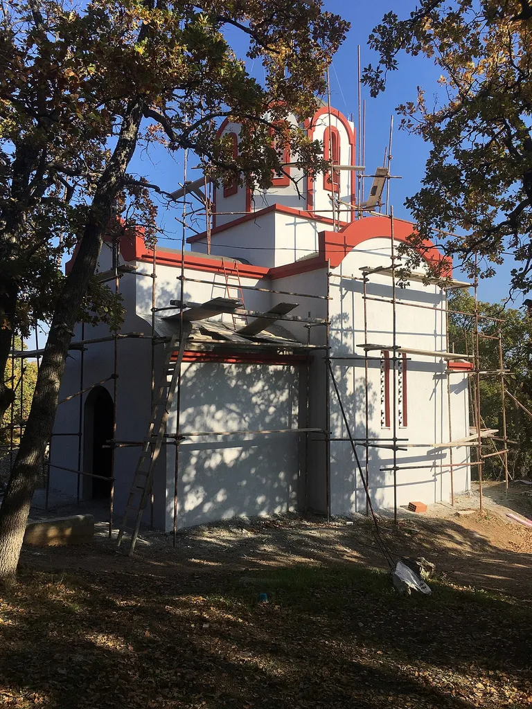 The new St. Petka Church in the village of Malino