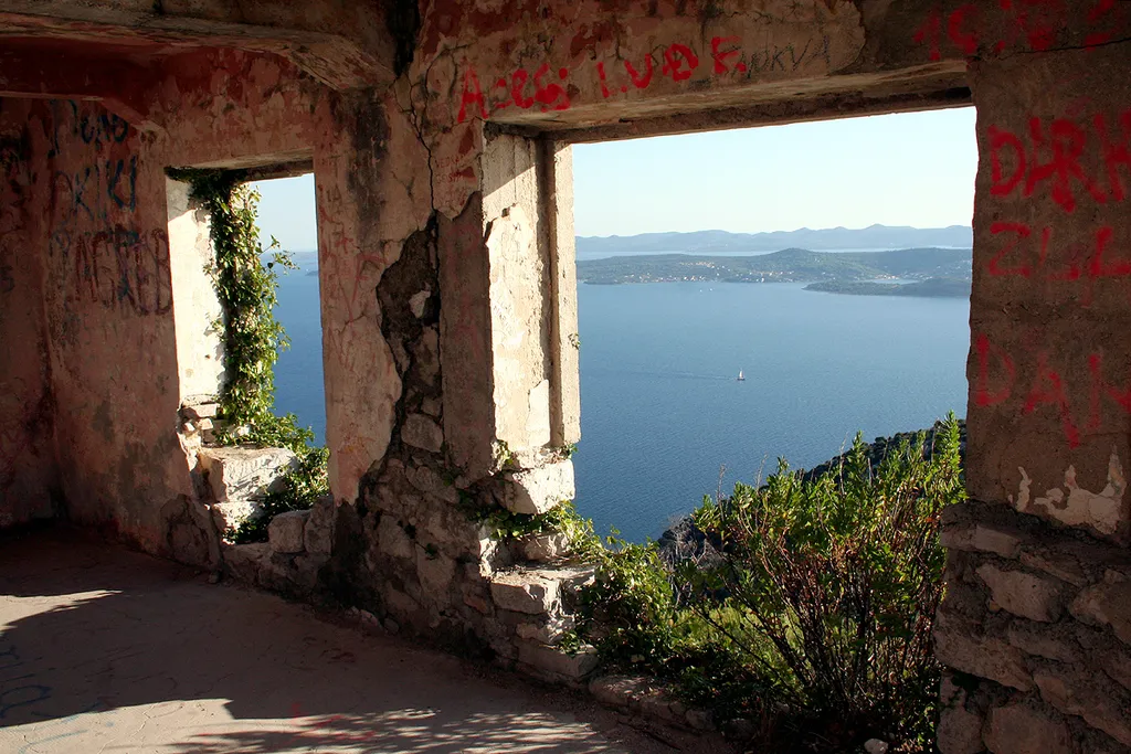 Iž, from st Mihovil fort, Ugljan