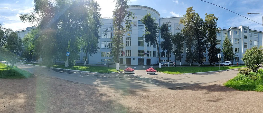 Maritime college (former school) building in Saint Petersburg
