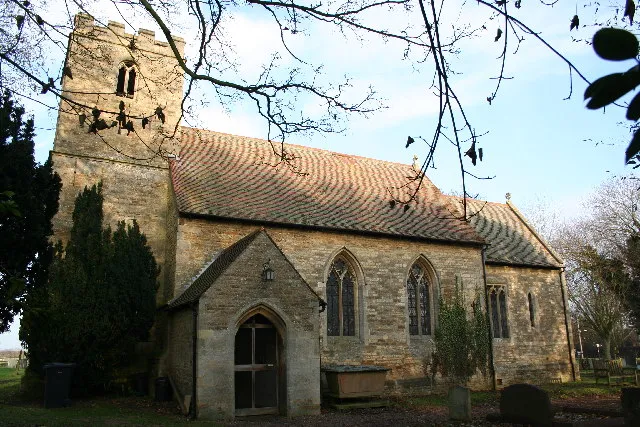 St.John the Baptist's church, Scampton, Lincs. Mostly Perpendicular with wartime RAF memorials to 617 (Dambusters) Squadron