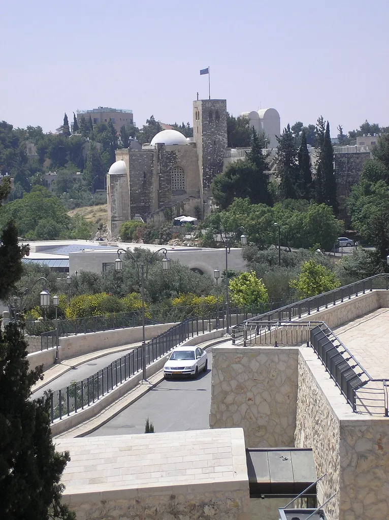 The Scottish Church - view from Mishkenot Sha'ananim
