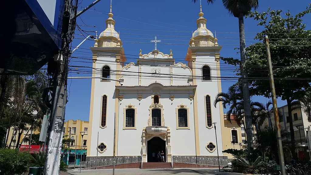 The Cathedral of St Francis of Assisi (Catedral de São Francisco das Chagas) in Dom Epaminondas Plaza, in Taubaté, São Paulo, Brazil. built in 1645 under orders from Jacques Félix, it was almost completely reformed in 1940.