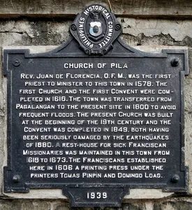 Church of Pila historical marker