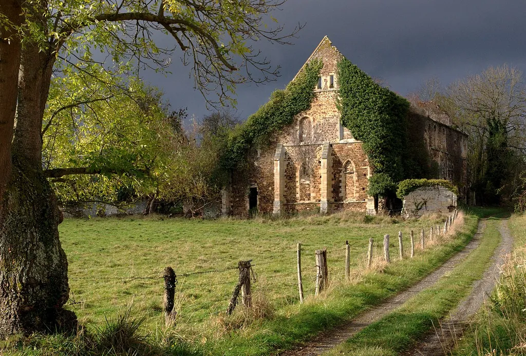 The ancient abbey of Barbery (Calvados, France).