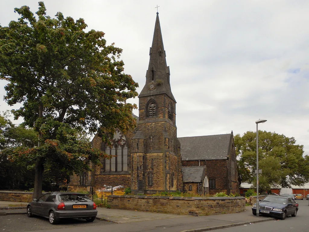 Photograph of St John's Church, Longsight, Manchester, England
