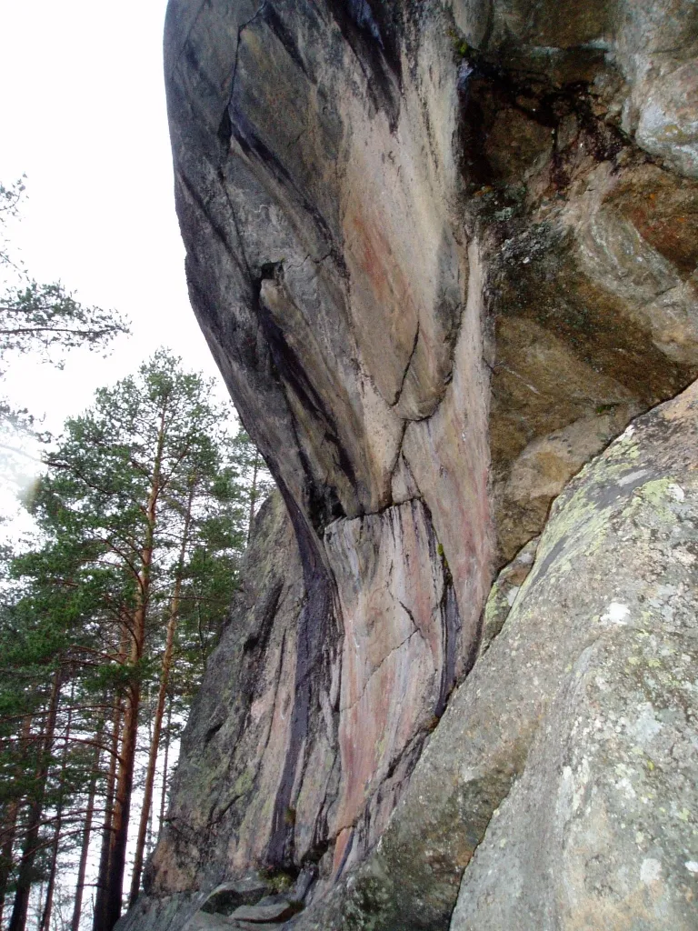 Astuvansalmi prehistoric rock paintings in Ristiina, Finland