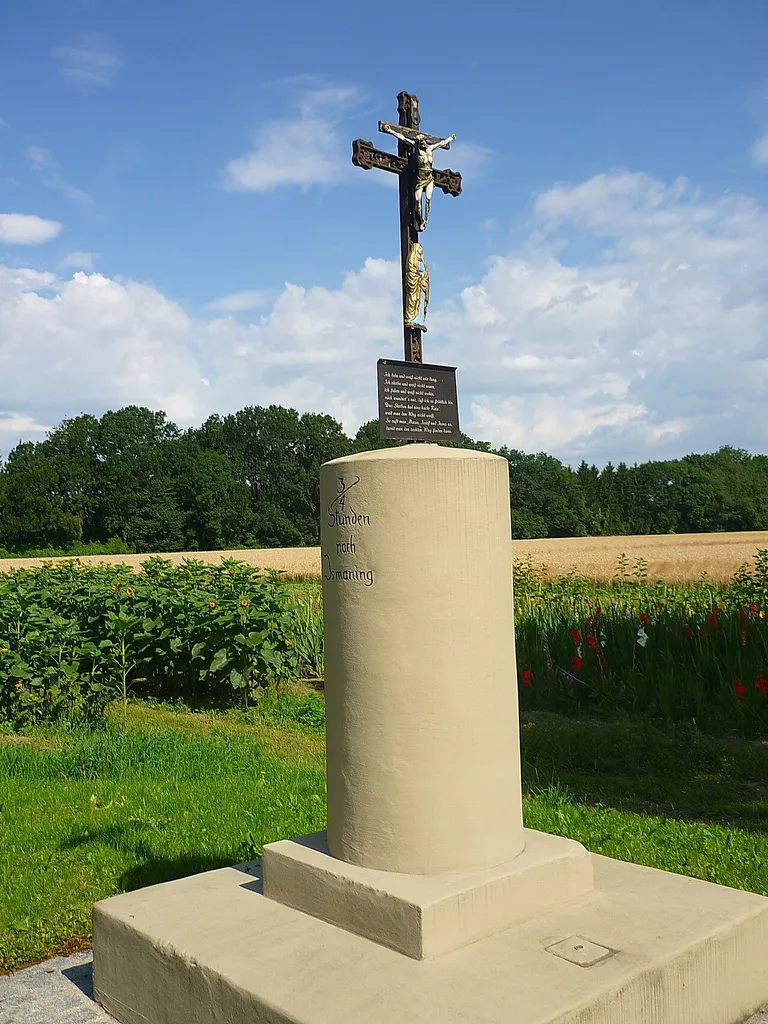 Ismaning, Pestsäule, Münchenerstrasse