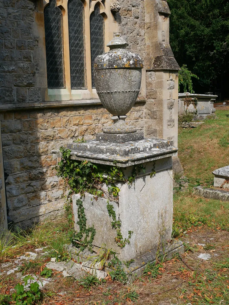 The Grade II listed tomb of Frances Madocks outside the Church of St James, North Cray. Photographed here from the southwest.