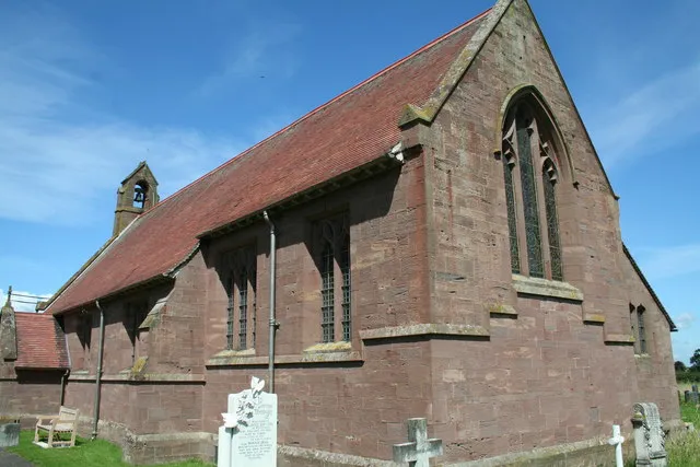 Parish church of St Mary Magdalene, Penley, Wrexham County Borough (formerly Flintshire), seen from the southeast