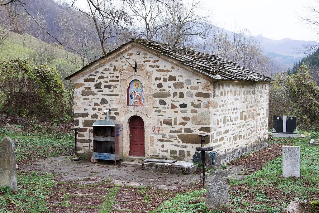 General look of Church of Saint Mine in Štava, Kuršumlija