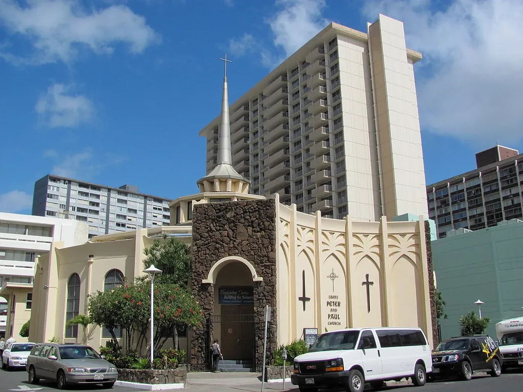 Saints Peter and Paul Catholic Church in Honolulu, Hawaii