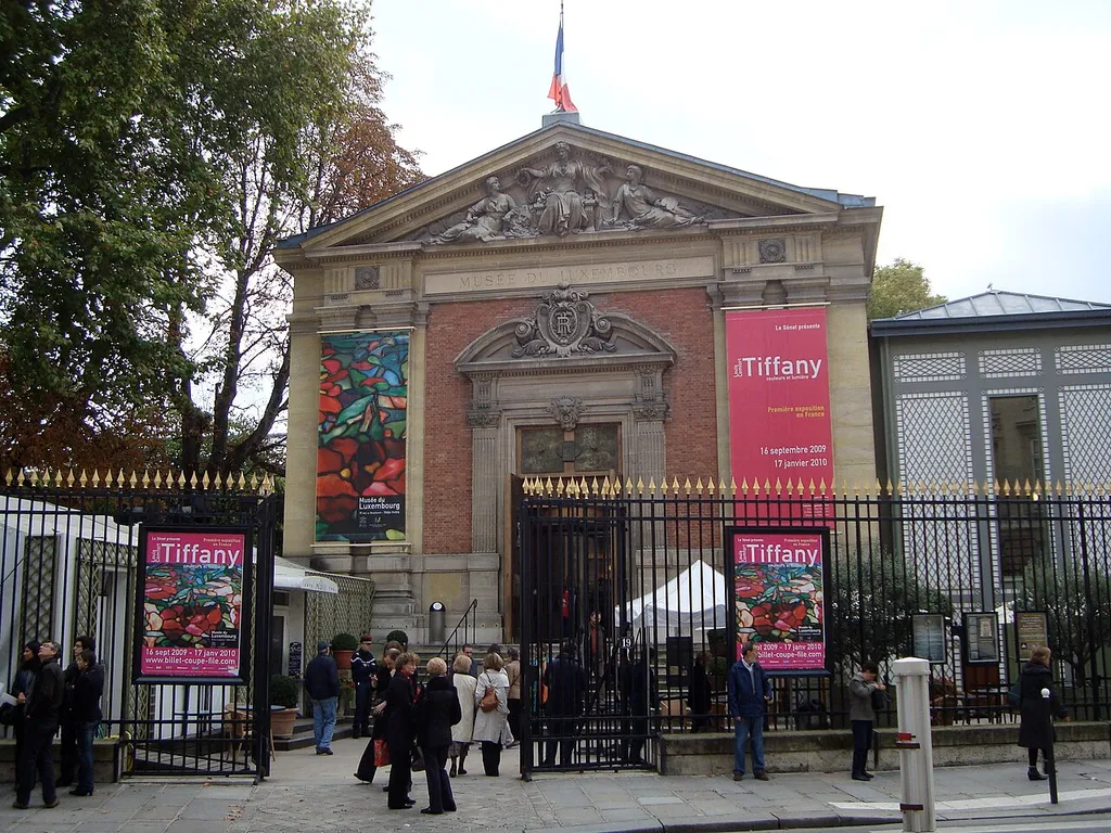 The Musée du Luxembourg, no 19 rue de Vaugirard, VIe arrondissement, Paris during an exhibition of Louis Comfort Tiffany