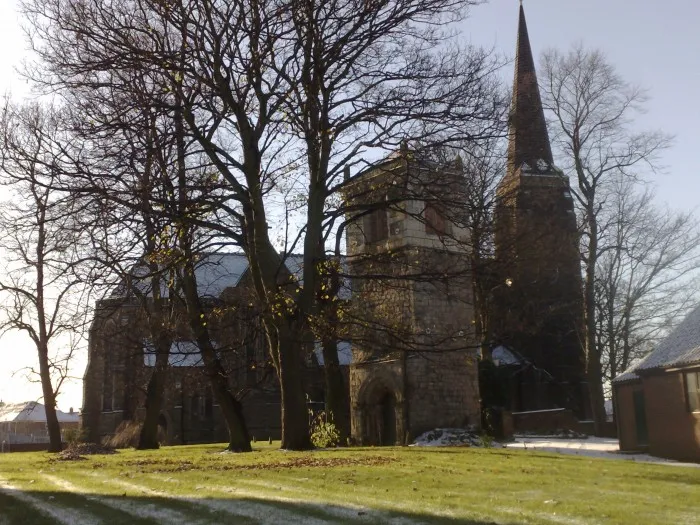 St Lawrence Parish Church, York, in snow - taken for the parish website a few years ago.