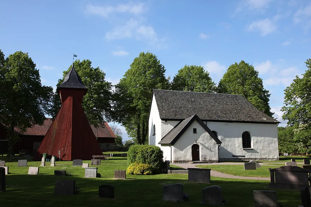 Fullõsa kyrka. A church near Lidköping