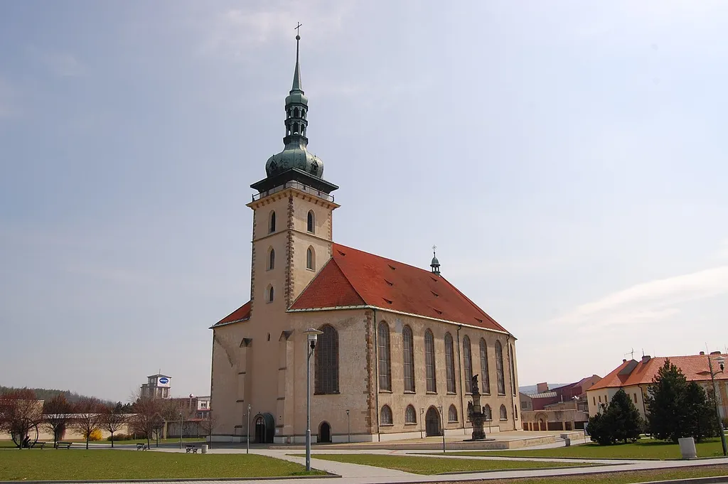 The Church of the Assumption of the Virgin Mary in Most, the Czech Republic.