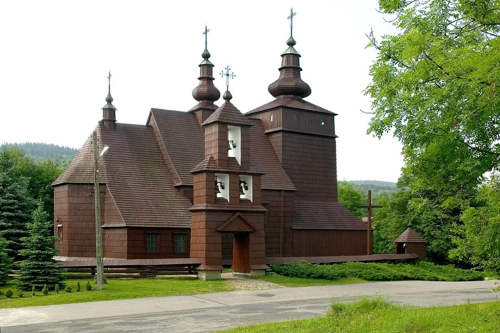 Męcina Wielka, Cerkiew greckokatolicka św.św. Kosmy i Damiana