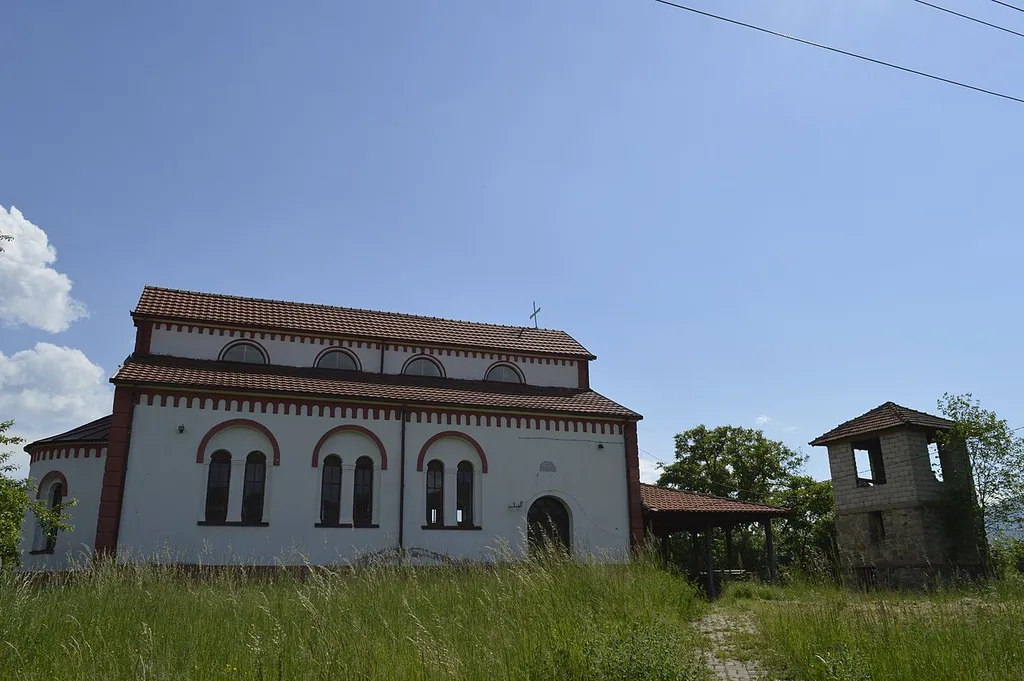 View of the St. George's Church in the village Grad