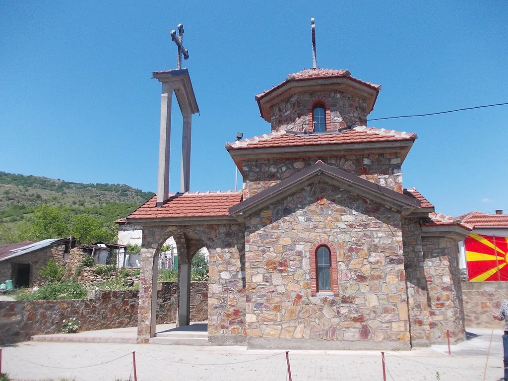 View of the St. Elijah Church in the village Martolci