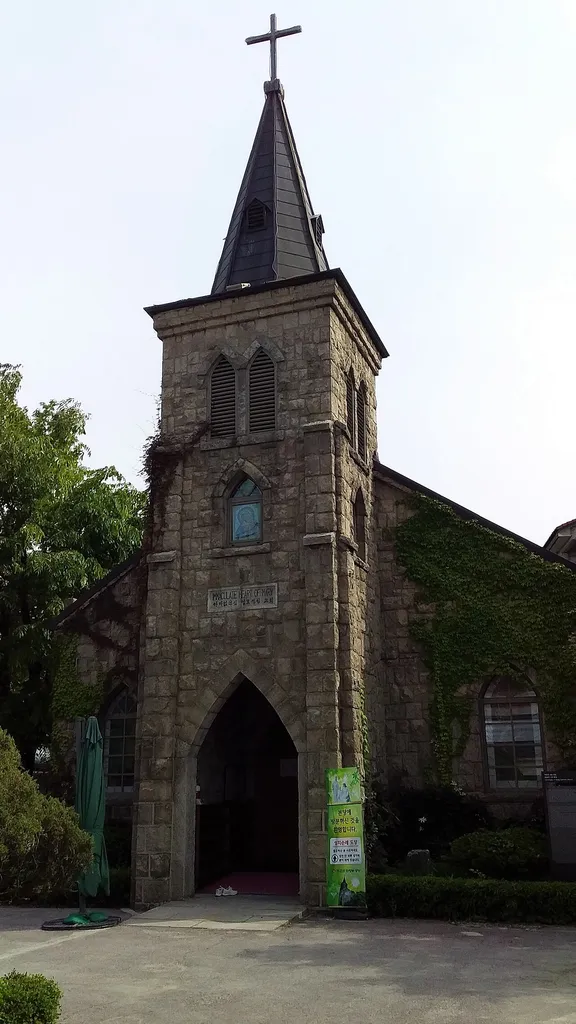 Uijeongbu Cathedral of the Sacred Heart of Mary.
