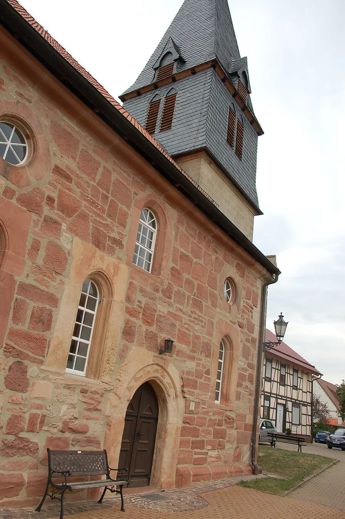 village church in Jestädt, Hesse, Germany