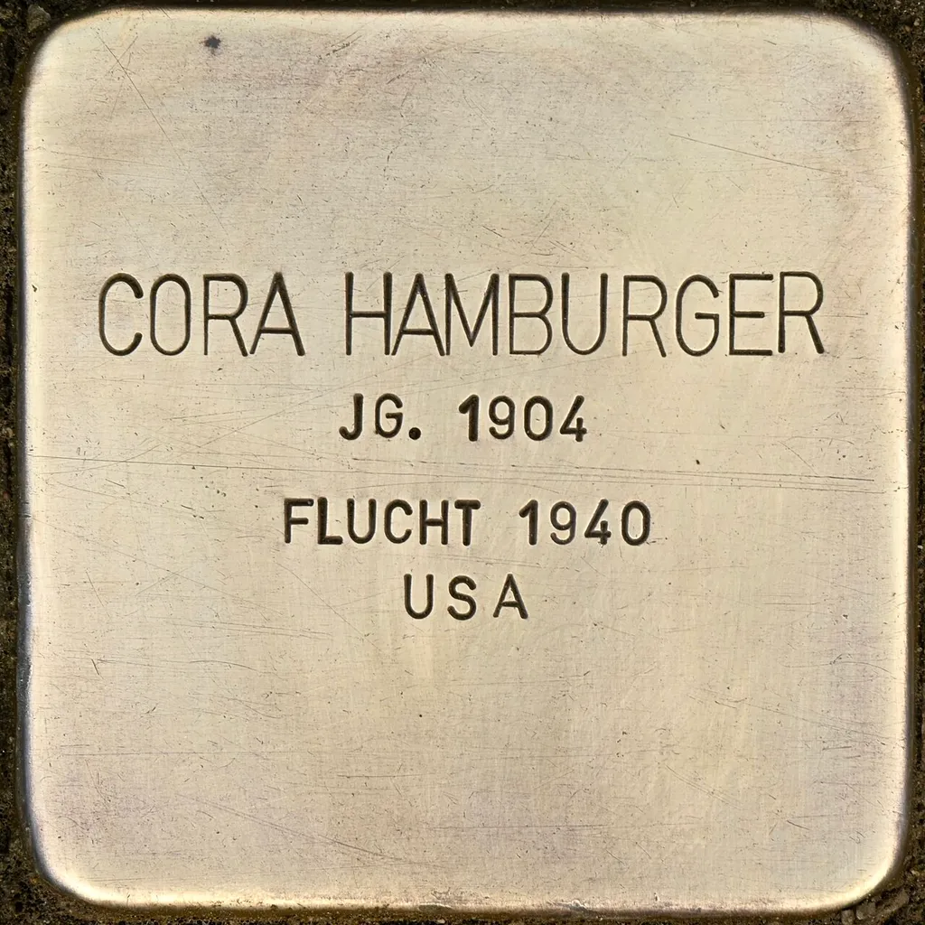 Stolperstein für Cora Hamburger