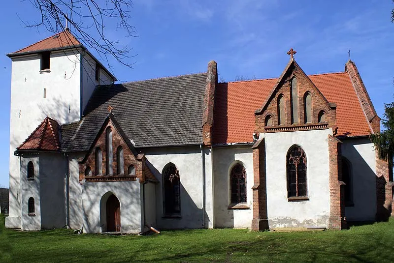 Zaborów, kościół par. p.w. Wniebowzięcia NMP, 2 poł. XIV, kon. XV, 1869-1870