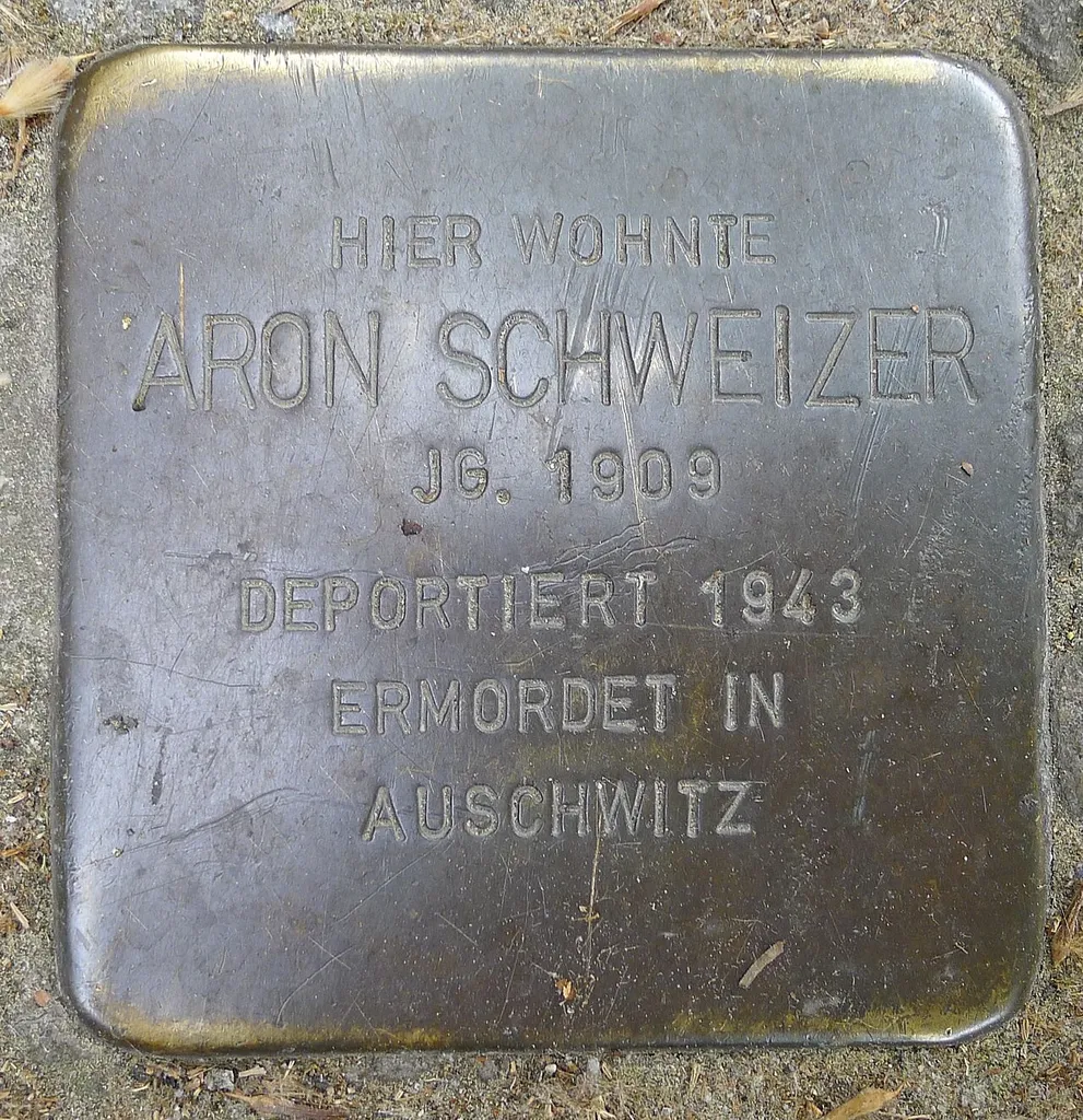 Stolperstein für Aron Schweitzer, Stuttgart, Gymnasiumstraße 23