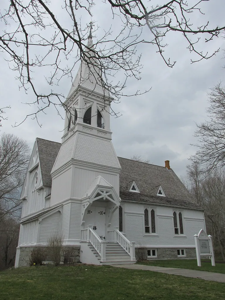 The New Church, 1870, Yarmouth Port Massachusetts This is an image of a place or building that is listed on the National Register of Historic Places in the United States of America. Its reference number is 87001777 (Wikidata).
