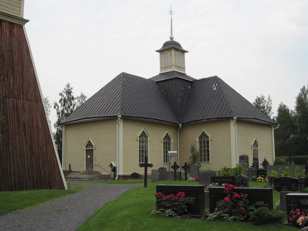 Merijärvi church at Merijärvi, Finland