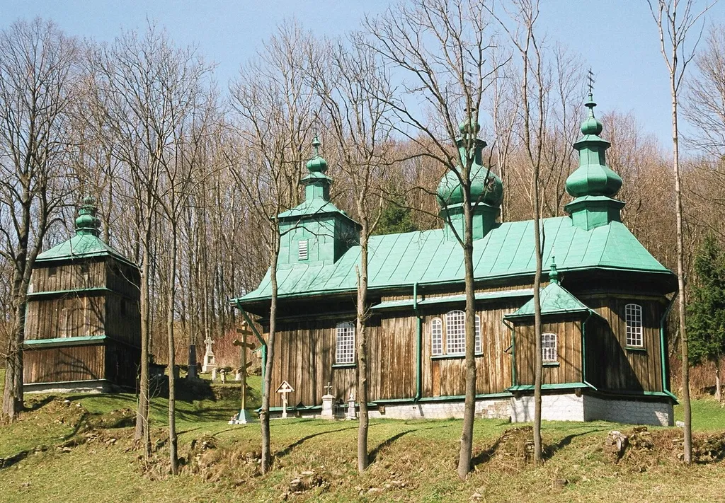 Greek Catholic church in Szczawne, Poland.