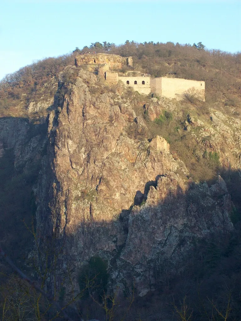 Rheingrafenstein mit Burgruine Rheingrafenstein und Vorburg Affenstein, Bad Münster am Stein