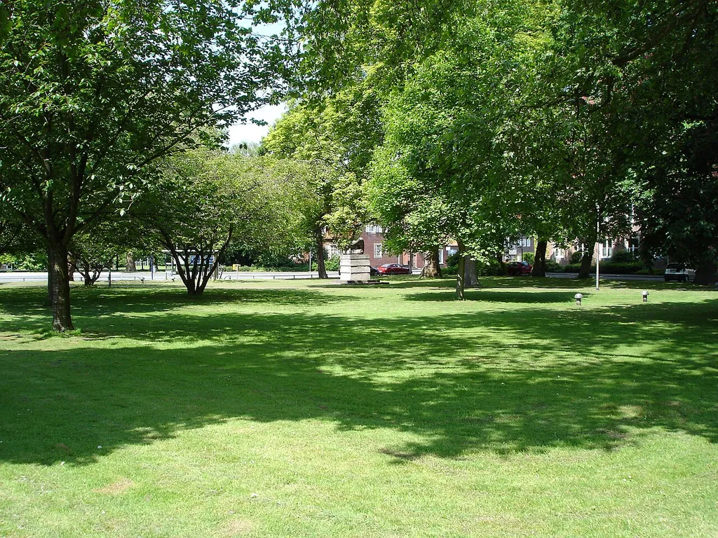 Blick über den Hörsterplatz in Richtung Nordwest in Münster, Westfalen, Deutschland