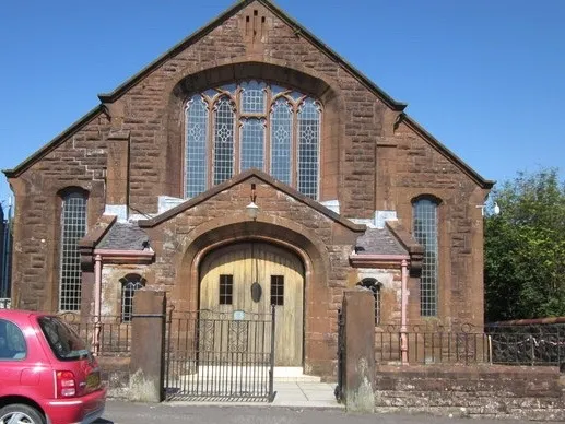 Front entrance of Maybole Baptist Church, Carrick Street, Maybole, Ayrshire, Scotland