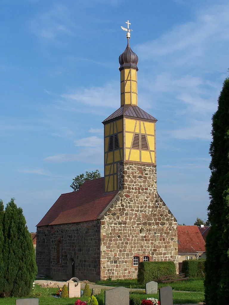 Church of Werbig with new Tower after Reconstruction 2011.