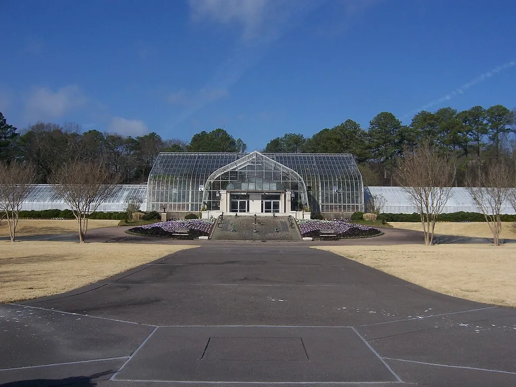 The Conservatory at the Birmingham Botanical Gardens in Birmingham, Alabama USA.