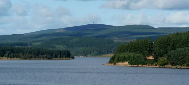Kielder Water. Kielder Water seen from near the Otterstone Viewpoint on Bullcrag Peninsula. Deadwater Fell is prominent on the horizon 570264.