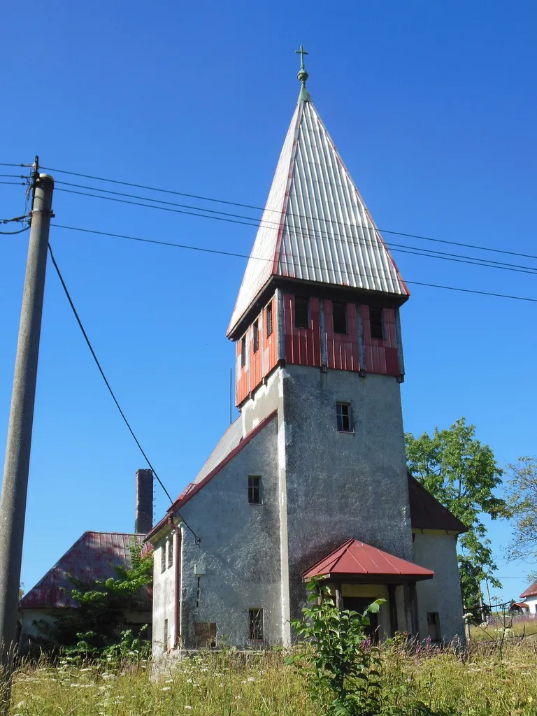 Evangelický kostel v ulici Komenského v Horní Blatné (okres Karlovy Vary).