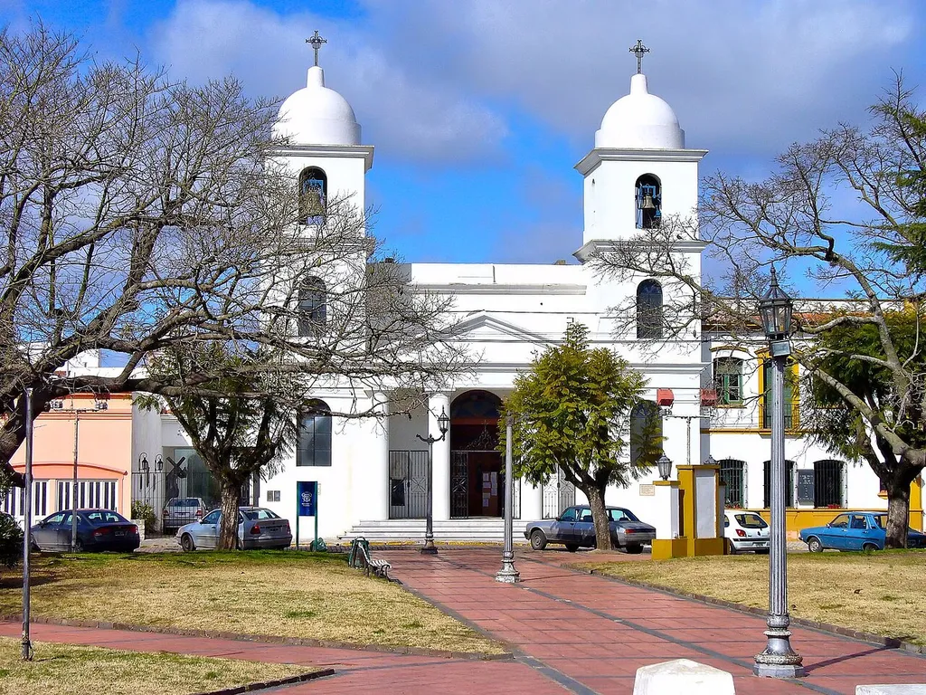 Front view of the Chascomús Cathedral, "Nuestra Señora de la Merced".