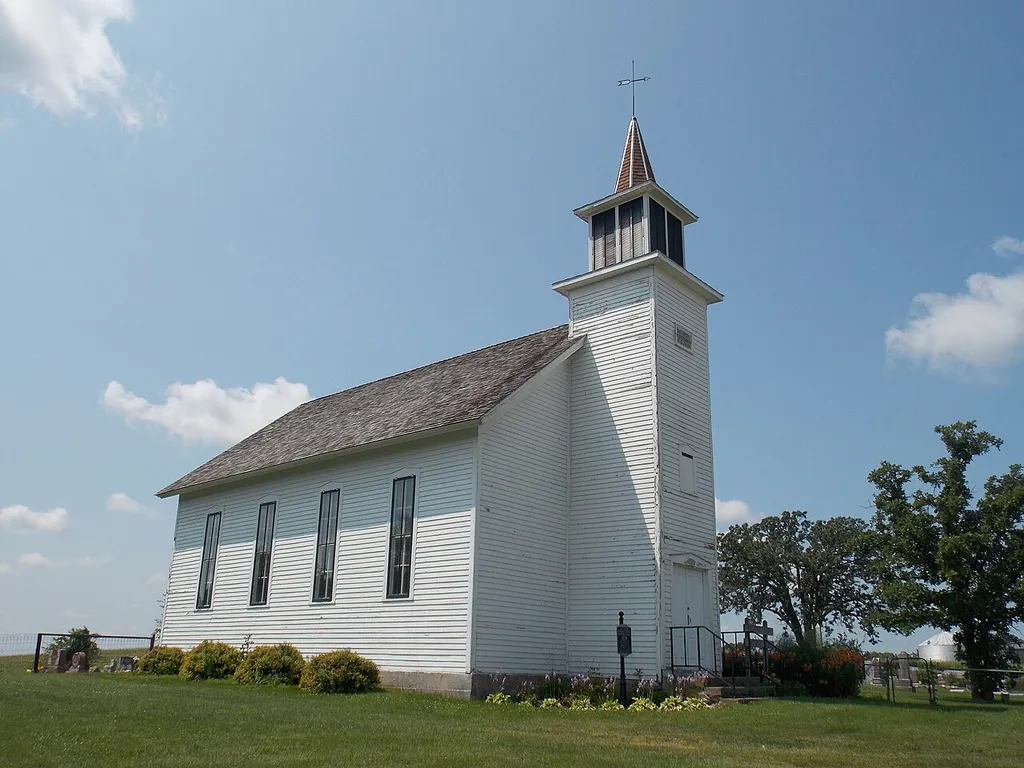 Sharon Methodist Episcopal Church (Smithtown Church) near Lost Nation, Iowa is listed on the National Register of Historic Places.