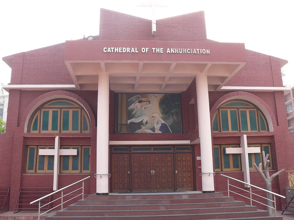 The cathedral of Our Lady of the Annunciation of Jaipur (Rajasthan, India).