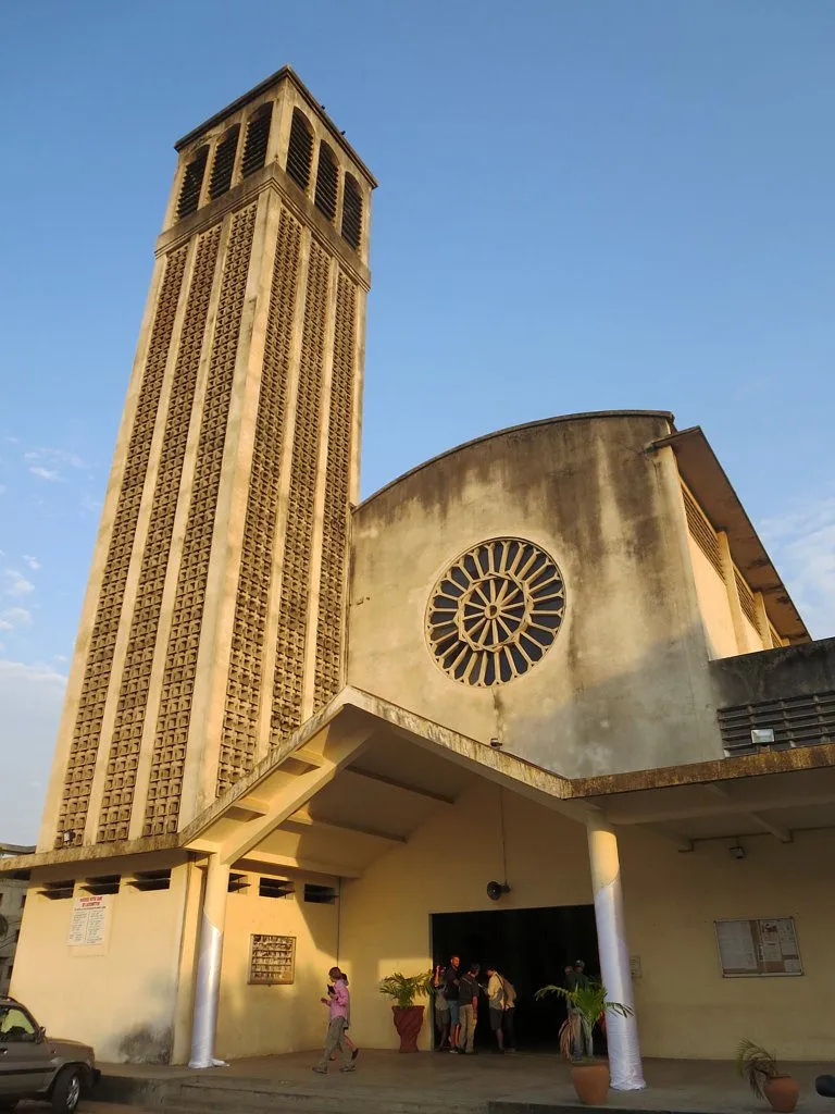 The Cathedral of Notre Dame de l'Assomption in Pointe-Noire, Republic of Congo, was erected in 1953.