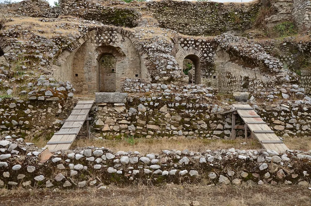Roman stadium, built between 80-90 AD, probably a gift from the emperor Domitian, Patras, Greece