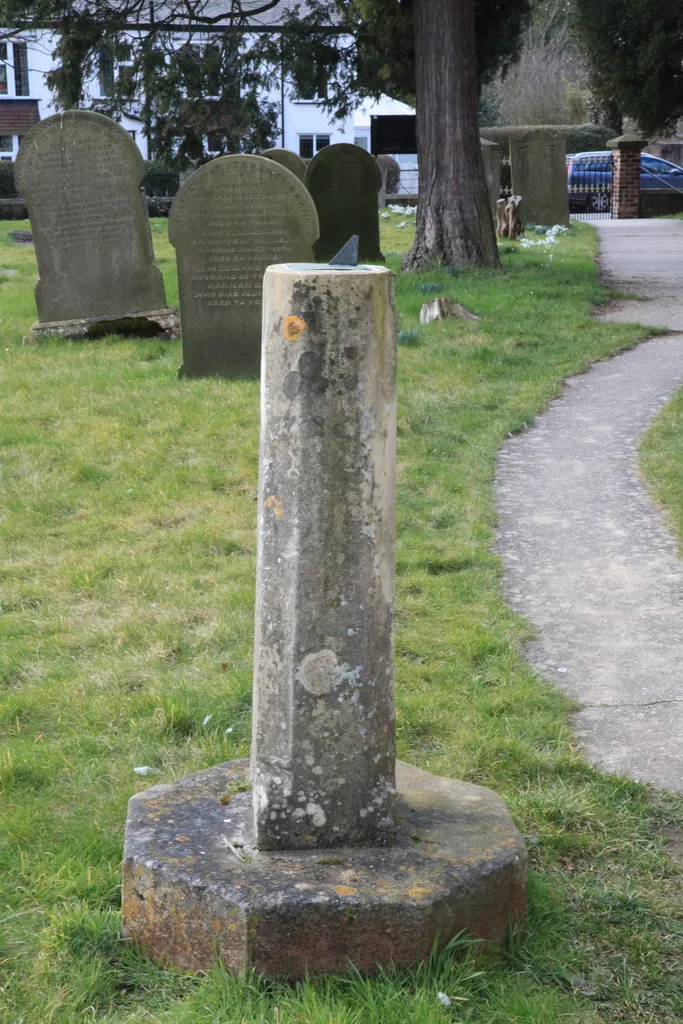 Sundial in the Graveyard of St Mary the Virgin, Church Fenton The part of a Sundial that casts a shadow is called the Gnomon, for more details see: Gnomon Church Fenton is sometimes called Kirk Fenton, (Kirk is Gaelic for Church)