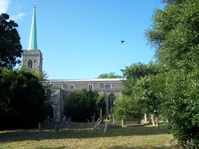 Church of St Margaret in Lowestoft, Suffolk, England. A Grade I listed medieval church.
