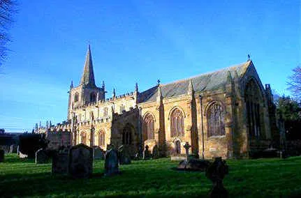 Burneston, St Lambert's Church. This Church is in the north eastern corner of the O/S grid whichit occupies.