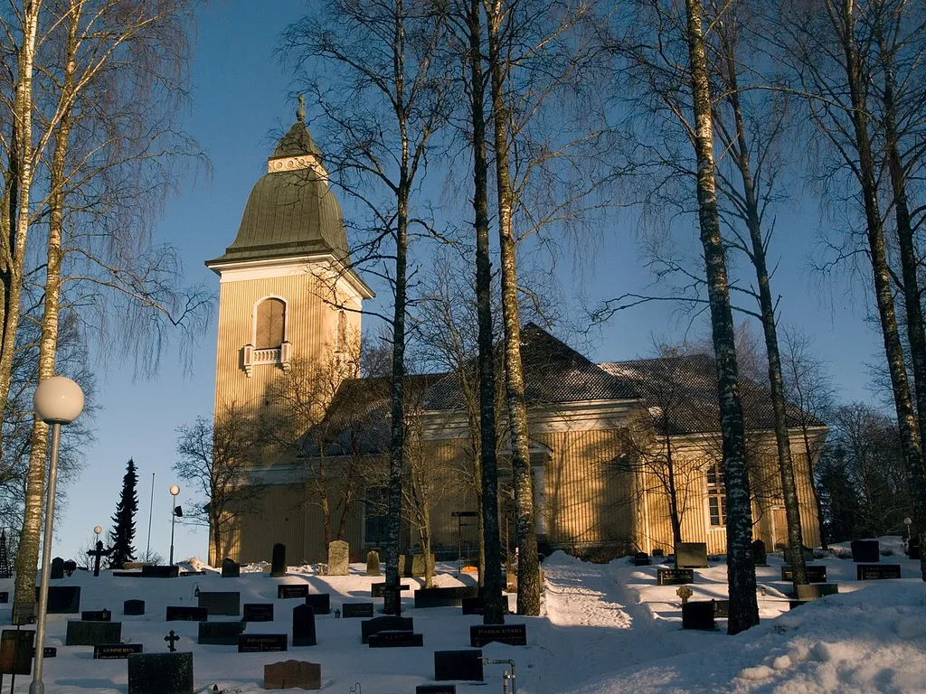 Jurva Church in Kurikka, Southern Ostrobothnia, Finland, winter 2012–2013.