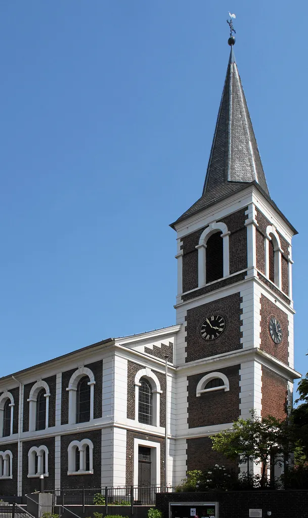 Erkrath, Germany. Protestant church, exterior from North-West.