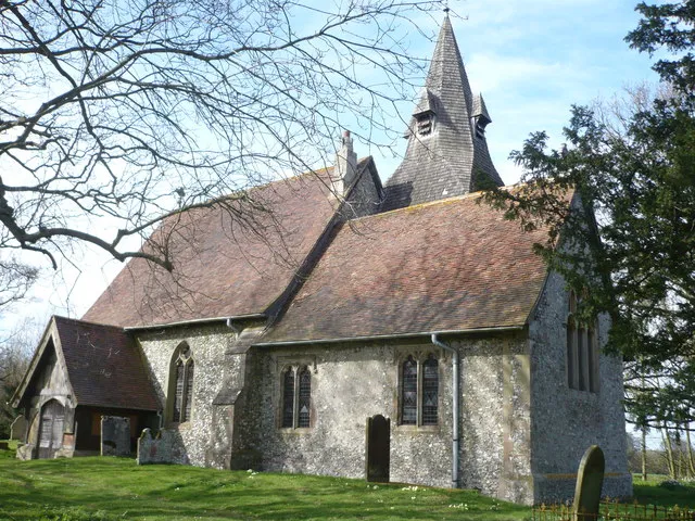 St. Margaret's church, Wichling On the church board the spelling is "Wychling", on the map it is "Wichling" but it is also spelt as "Witchling". So, take your pick!